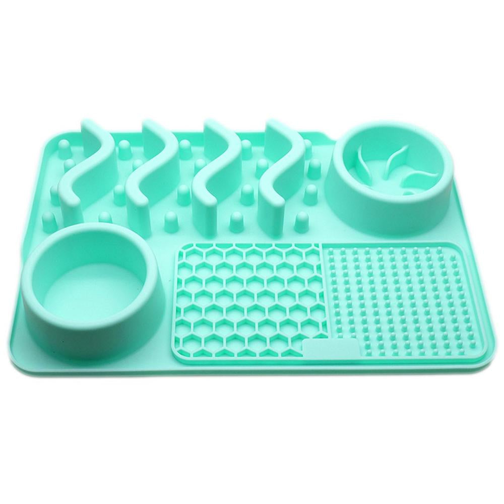 Multi-Functional Pet Food Bowl Slow Food Dinner Basin Pad
