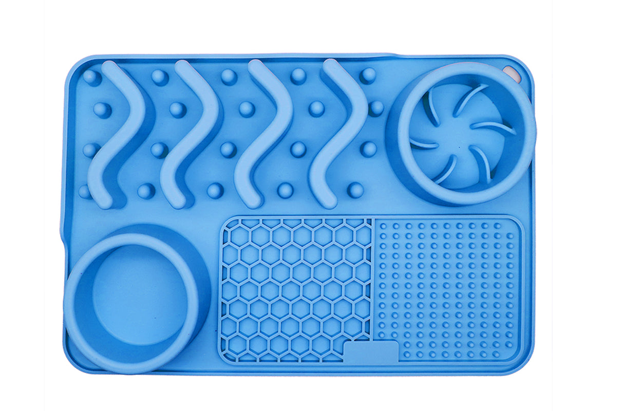 Multi-Functional Pet Food Bowl Slow Food Dinner Basin Pad