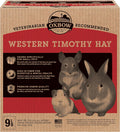 Western Timothy Hay, Guinea Pig Hay, Small Pet Bunny Supplies, All Natural Grass for Guinea Pig, Bunny, Chinchilla & Hamster,  Rabbit Supplies for Bunnies, 9 Lb Box