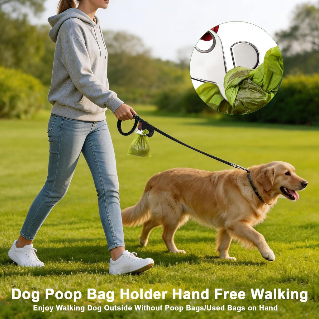 2PCS Dog Poop Bag Holder, Waste Bag Holder, Dog Poop Bag Carrier, Hand Free Holder