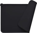 Silicone Non-Slip Dog and Cat Feeding Mat, Waterproof Pet Placemat for Small Animals (18.5" x 11.8", Black)
