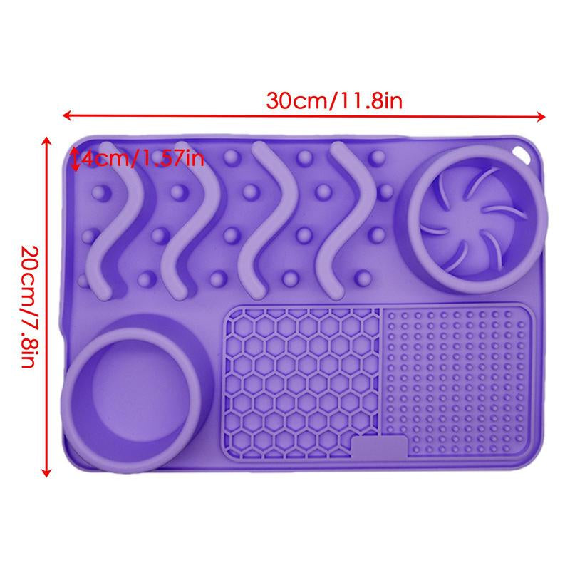 Multi-Functional Pet Food Bowl Slow Food Dinner Basin Pad